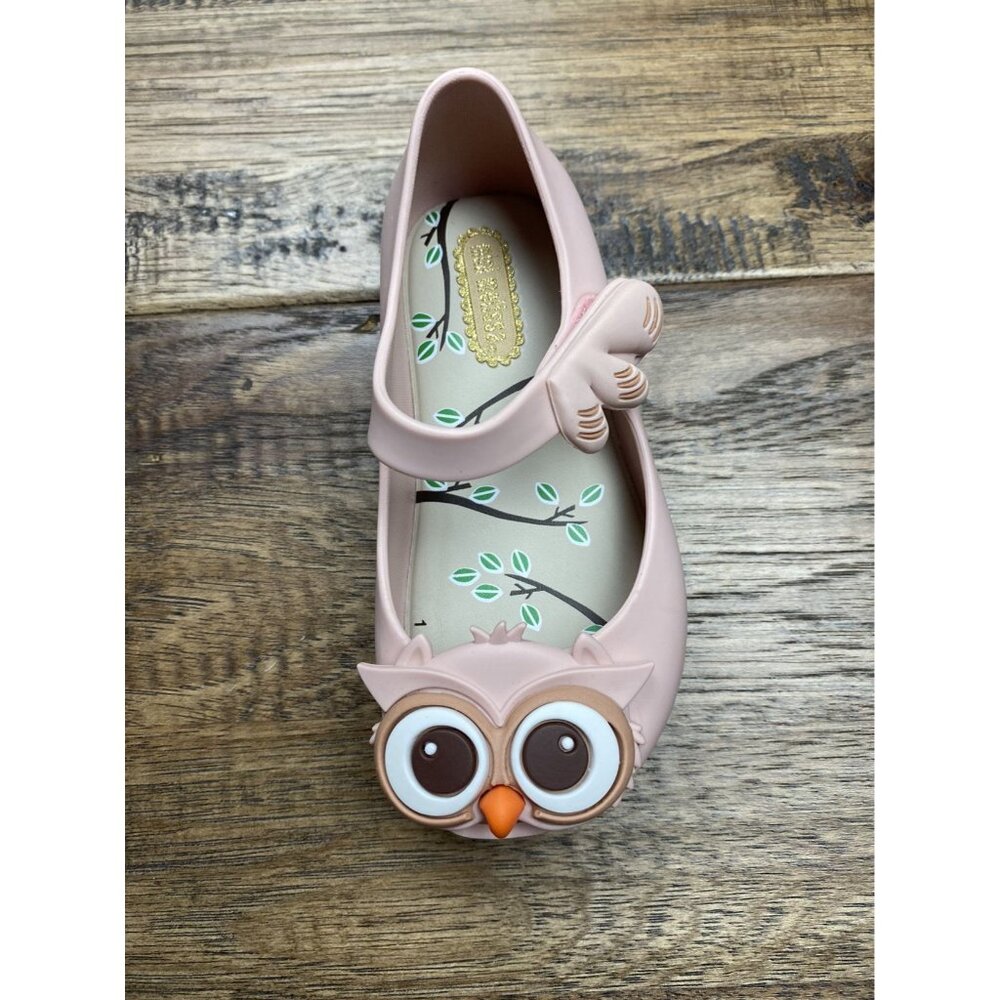 NEW Pale Pink Mini Melissa Owl Shoes 7 infant - Picture 3 of 9